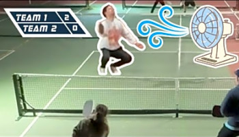 Playing Pickleball Against the Wind - 3.5 Mixed Doubles Pickleball Match
