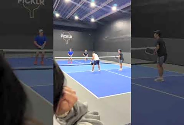 Net cord = valid crash out? Pickleball crash out #pickleballhighlights #pickleball #funny