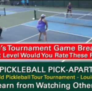 Pickleball! Tournament Play. At What Skill Level Would You Rate These Pl...