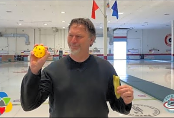 Put away your curling broom and pick up a pickleball racket