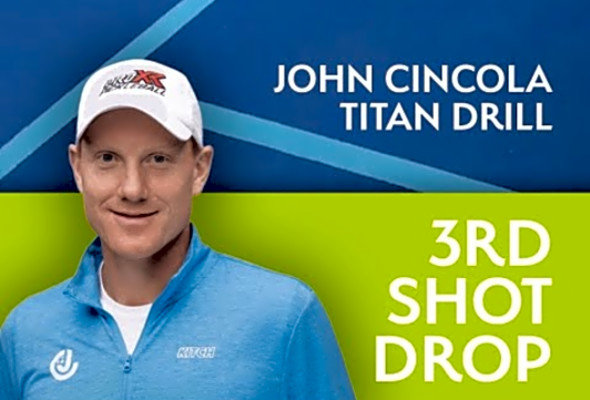 John Cincola, Pickleball Drill: 3rd Shot Drive and Drop Pickleball for Titan ONE Pickleball Machine