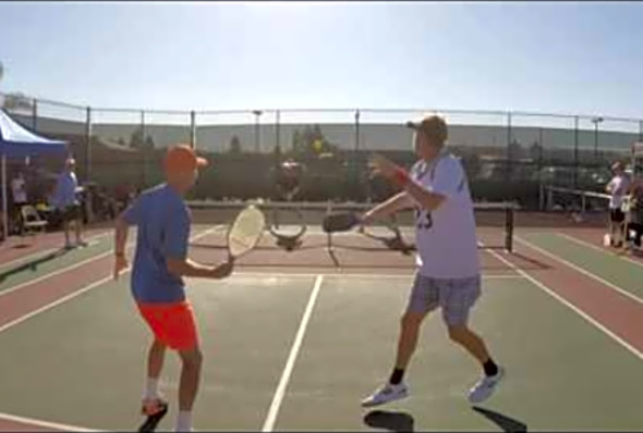 Tustin Winter Pickleball Classic 2017 MD Open Finals Kern/Evans VS. Dawson/Weisner