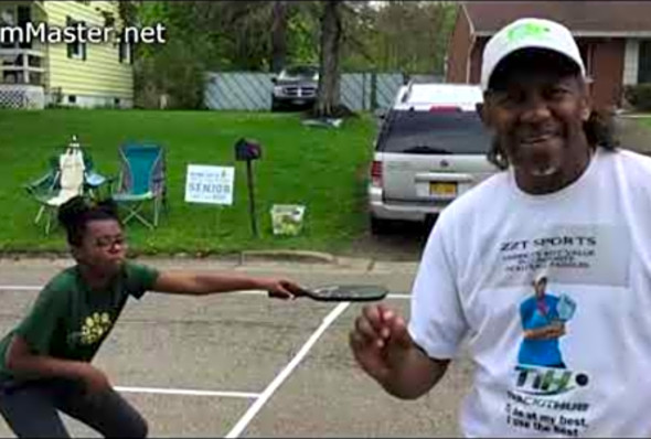 Coach &quot;Z&quot; Zorano Tubo - how to use the Slam Master Pickleball Paddle 4 DINKS / DRILLS SlamMaster.net