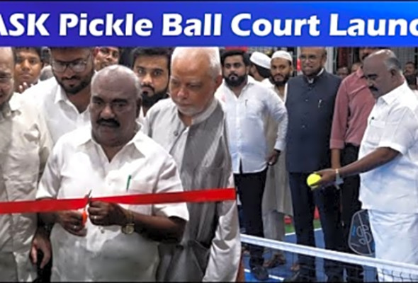 &#039;TASK&#039; Pickle Ball Court Grand Inauguration - Gingee Masthan - Razzack - Anjuman Sports Academy
