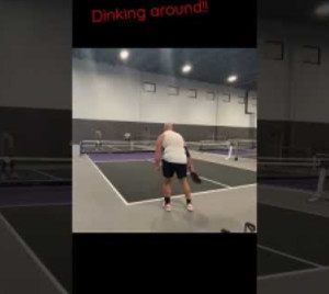 How to cross a dink in pickleball.