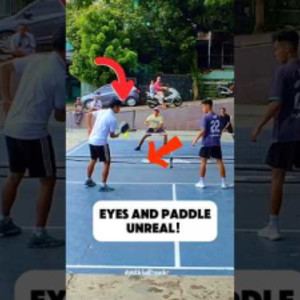 Between Eyes and Paddle! Unreal! #pickleball #shorts #viral