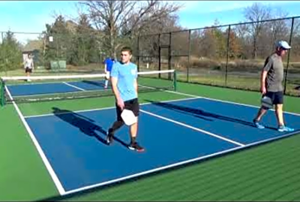 December Pickleball in STL Mark Howard and Brad Meyer vs Ben Tomasino and Neal EvansTrimTrim