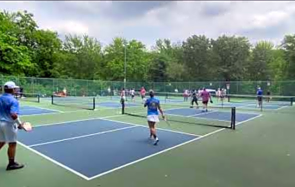 Manny/Kaley vs. A.Burdick/T.Johnson 4.5 Mixed doubles pickleball - Mid Atlantic Masters
