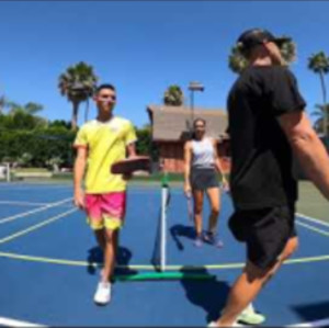 Girls versus Boys Pickleball High Level Rec Jessie Irvine Cristina Gabe ...