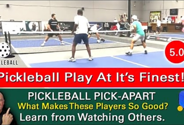 Pickleball! 5.0 Men&#039;s Doubles Match! Amateur Play Doesn&#039;t Get Much Better Than This!