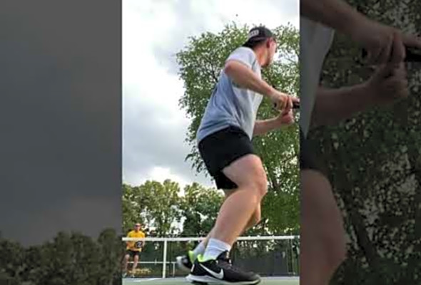 Slo-mo pickleball comeback shot #shorts #pickle #fyp #youtubeshorts