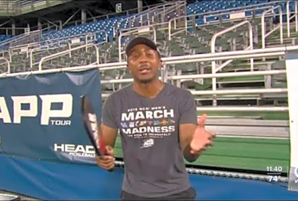 ESPN 106.3&#039;s Theo Dorsey takes on pickleball