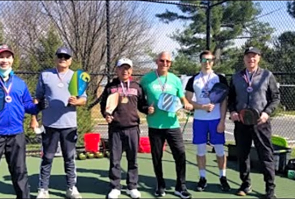Pickleball Tournament Champion 04/03/2021 - Ross and Steve, Gaithersburg, MD