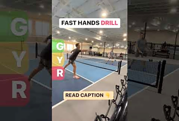 Pickleball Fast Hands Drill! Follow more. #pickleball #pickleballgame