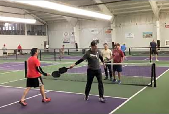 Play Hard Pickleball presents Mens Doubles and always adjusting