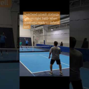 Overhead smash techniques, defended well #pickleball