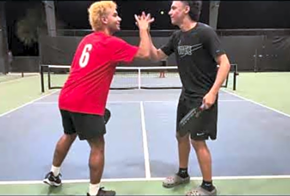 Cayey Pickleball: 11-2 Mens Doubles Match at North Lakes FL Game#12 Random Players