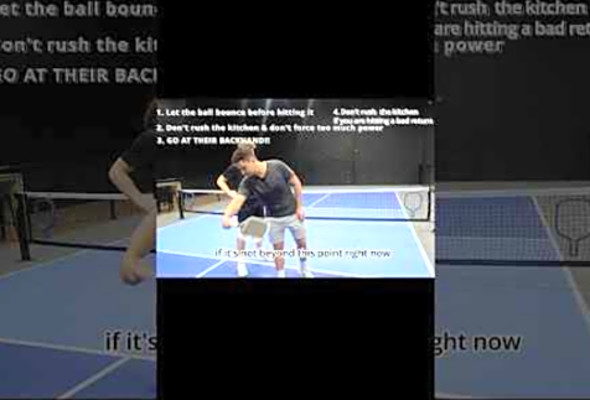 Tips to get more points in singles, two most important shots are serves &amp; returns #pickleball #ppa