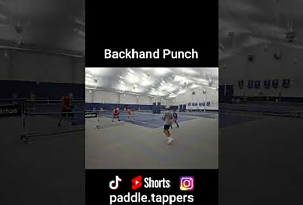Backhand Punch #pickleballhighlights #pickleballdoubles #mlp #ppa