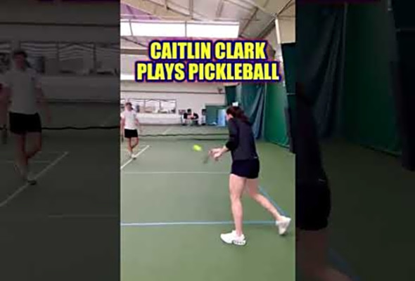 Caitlin Clark is as savage on the pickleball court