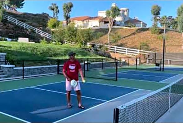 Andre-How to hit an overhead in Pickleball