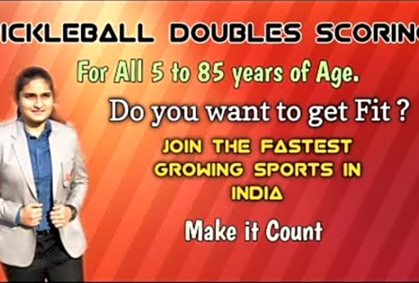 Pickleball Doubles Scoring And Rules in Hindi ! For all 5 to 85 years of Age.
