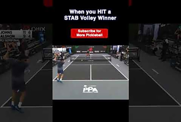 Stab Volley Winner #henrypickleball #pickleball