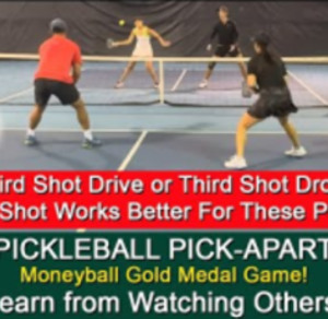 Pickleball! What Third Shot Works Best For You? Drop Or Drive? Learn By ...