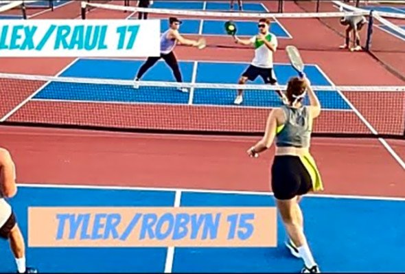 Tennis Players first Pickleball Game