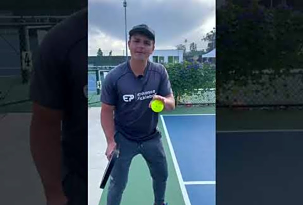 How To Hit The Screwball Serve In Pickleball #pickleball #shorts - Enhance Pickleball