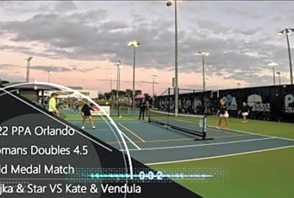 2022 PPA Orlando Woman&#039;s 4.5 gold medal match - Majka &amp; Star vs Kate &amp; Vendula - Game 1