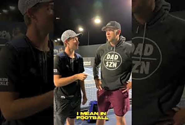 Former Super Bowl MVP Nick Foles wins pickleball Gold medal in PPA Finals (via atppatour/IG) #shorts