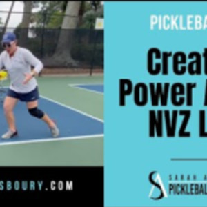 Creating Power At The NVZ Line - Pickleball Tip with Sarah Ansboury