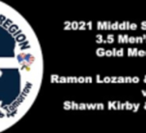 2021 Middle States Regional 3.5 Men&#039;s Doubles Gold Medal Match