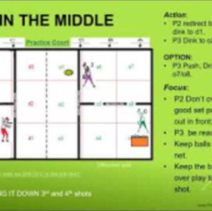 Drop shot, Dink and cross court dinking for Pickleball -Pickle in the Mi...