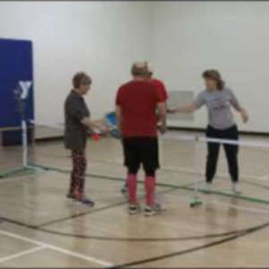 Pickleball play at the Y in Richmond, Indiana 12/3/21