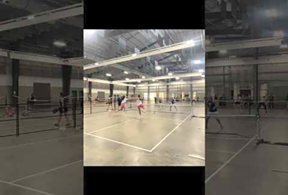 Working up to the line &amp; the #slam finish. #pickleballhighlights #pickleball #pickleballdoubles