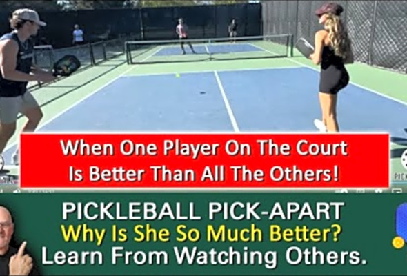 Pickleball! Is She That Good, Or, Are The Guys Not That Good? Watch And Find Out!