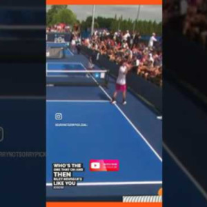 Riley Newman CHUCKS ball onto Championship Court mid-match! #pickleball ...