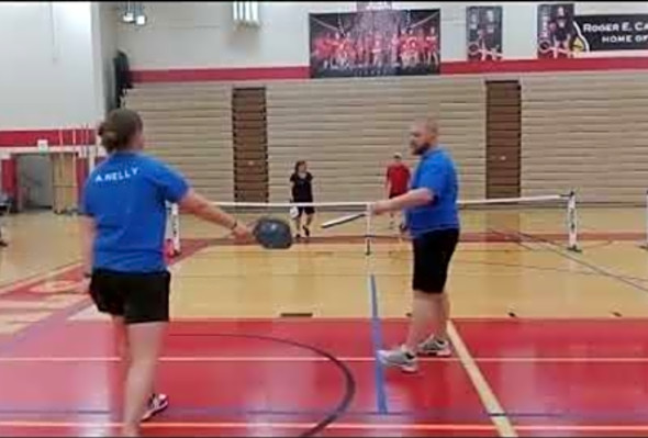 Coon Rapids, MN mixed 3.5 gold medal match. Game 2. Pickleball tournament