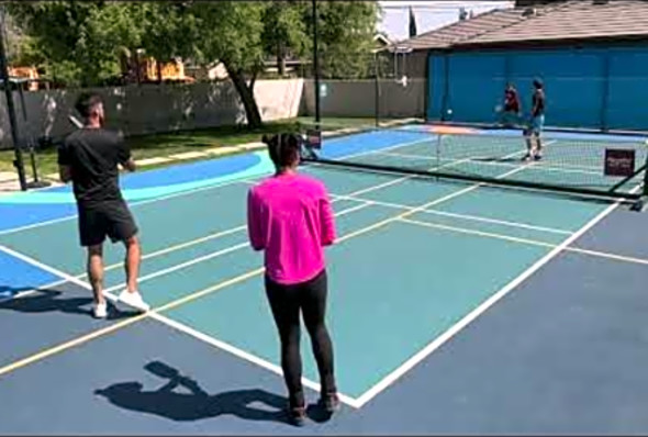 Jesse Irvine &amp; DJ Young VS Hayden Patriquin &amp; Wyatt Stone Pro Rec Pickleball at Piccadilly 4/19/23