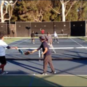 3.5 Saturday Morning Old Guys Pickleball Round Robin Game 5