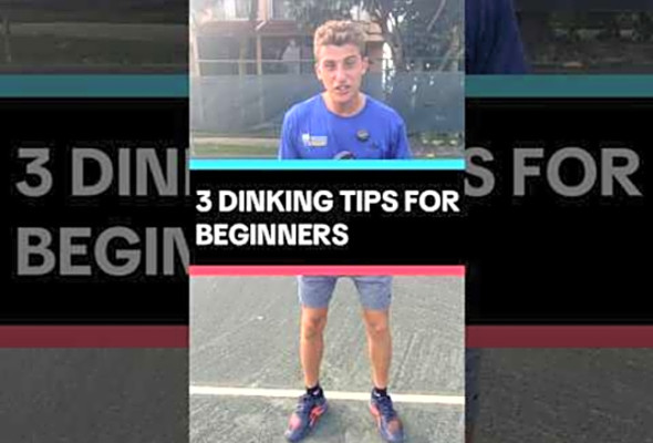 3 Dinking Tips for Beginners! #pickleball #pickleballtips #shorts