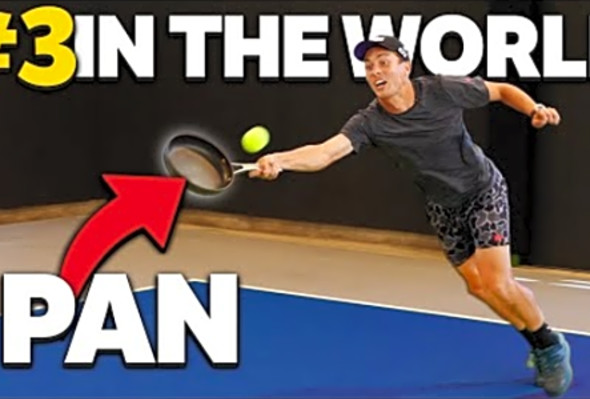 What Happens When a Pro Pickleball Player Uses a Frying Pan to Play Me