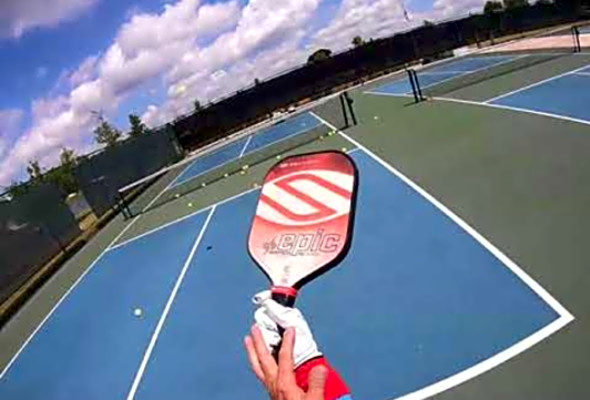 2018 04 25 Pickleball Tutor &amp; GoPro6 HeadCam Practice: 3rd Shot Drop &amp; Ground Stroke