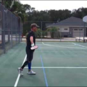 Pickleball serve with topspin #1
