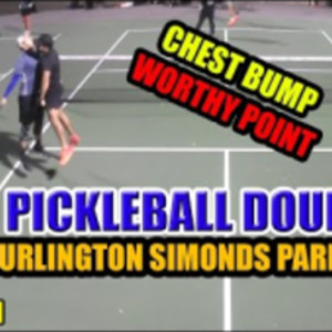 Pickleball 3.5 Doubles - PLAYING Under The Lights - Burlington Simonds P...