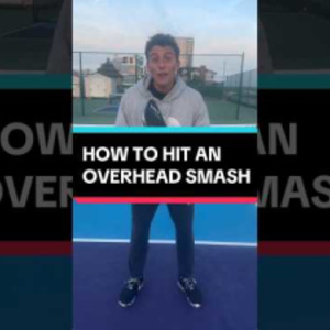 How to hit an overhead smash? #pickleball #pickleballtips #shorts