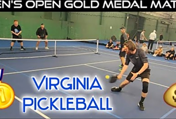 Gold Medal Match Ryan Kane Brandon Ward v Max S. &amp; David McNally MD Open Virginia Pickleball Tourney