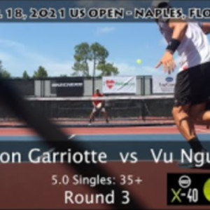 Jason Garriotte vs Vu Nguyen - 5.0 35 Singles - US Open Pickleball Round...